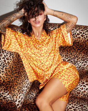 Панталон от сатен Wild Yellow